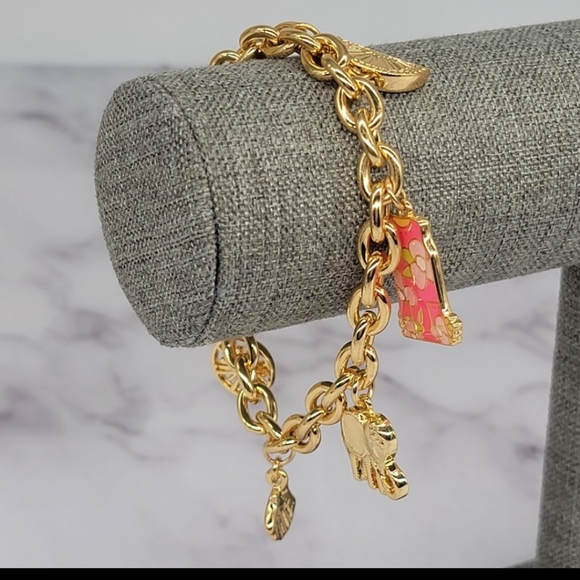 NWOT Lilly Pultzier 💖 Charm Bracelet with 6 charms!! ADORBS! - Picture 11 of 15